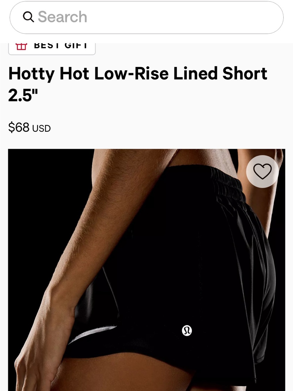 lululemon athletica Black Camo Hotty Hots Size 4 with 4 inch inseam - Picture 3 of 6